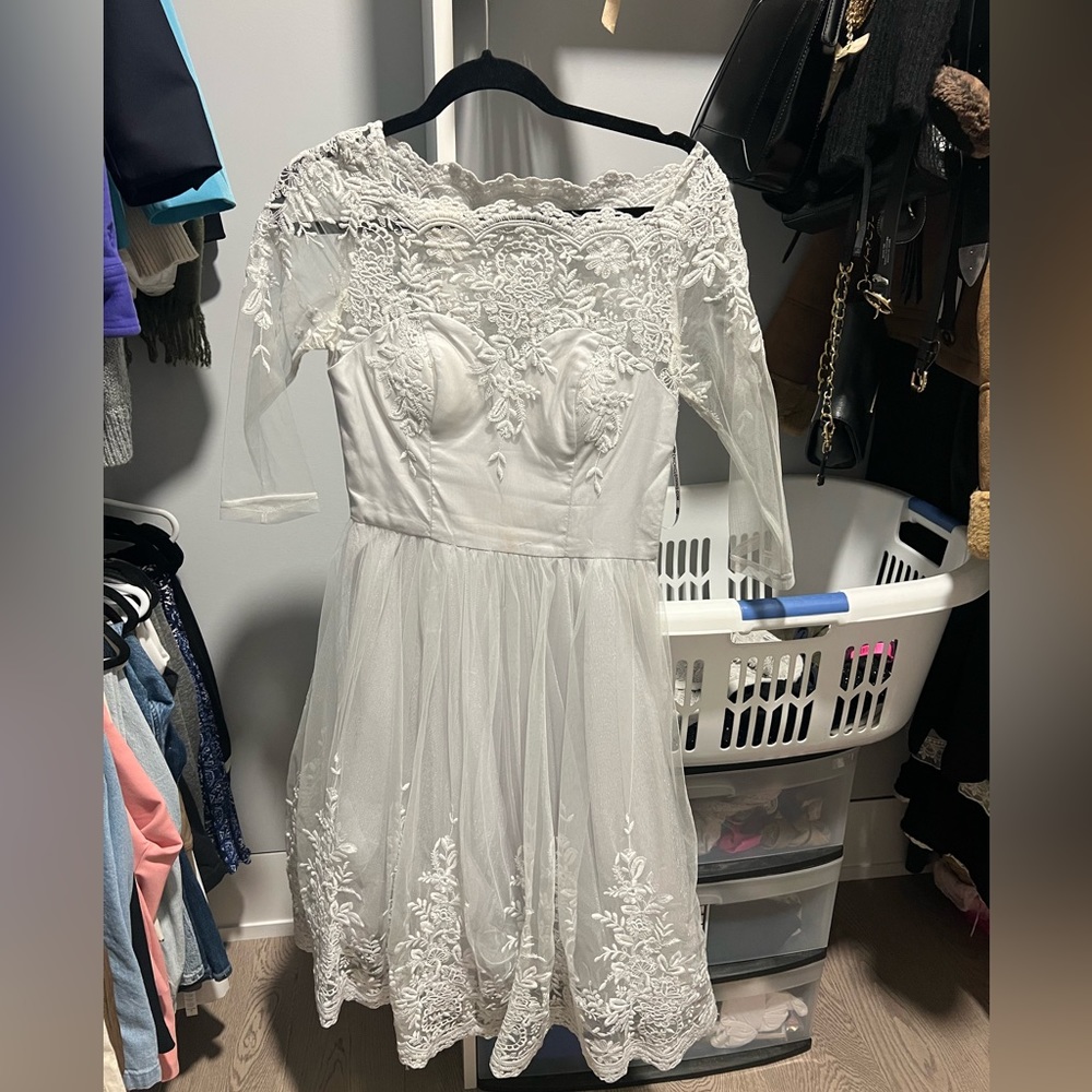 Chi Chi London Lace Midi Dress- UK SIZE 8/ US SIZE 10